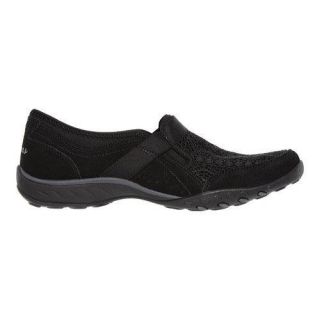 Womens Skechers Relaxed Fit Breathe Easy Our Song Slip On Black