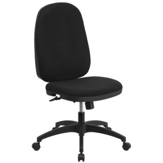 High Back Black Fabric Multi functional Swivel Task Chair with Back