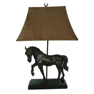 Crestview Collection Bronze Horse Table Lamp   Table Lamps