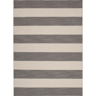 Hand woven Clearwater Flatweave Striped Wool Runner (26 x 8)