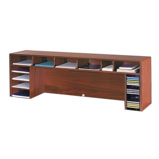 Safco SAF3661CY Single Shelf Desktop Organizer with 3 Sections