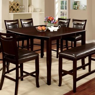 Furniture of America Ridgeway Square Counter Height Dining Table   Dining Tables