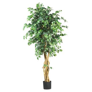 Nearly Natural 6 ft. Palace Style Ficus Silk Tree   Silk Trees and Palms