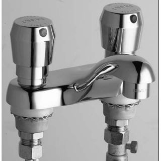 Centerset Bathroom Sink Faucet with Double Pump Handles