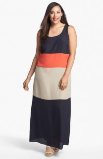 MICHAEL Michael Kors Colorblock Maxi Dress (Plus Size)