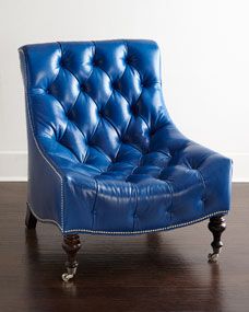Barclay Butera Paulina Tufted Leather Chair