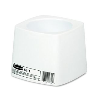 Rubbermaid Commercial White Plastic Holder for Toilet Bowl Brush
