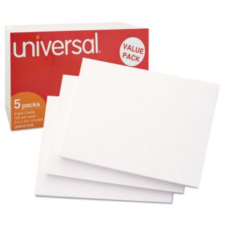 Universal White 5 x 8 Unruled Index Cards (Pack of 2)   17218405
