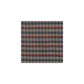 Patch Magic Tan and Blue Plaid Red Pink Line 54 Curtain Valance