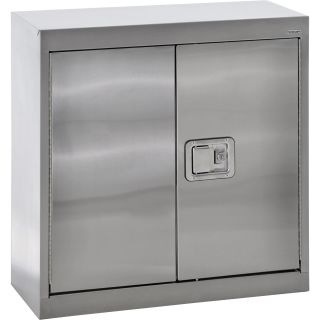 Sandusky Buddy Stainless Steel Wall Cabinet — 30in.W x 12in.D x 30in.H, Model# SA1D301230-XX  Wall Cabinets