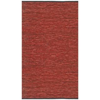 Hand Woven Matador Brown Stripe Leather Rug (8 x 10)