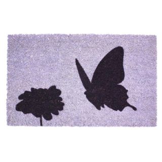 Flower and Butterfly Coir Doormat Discounts