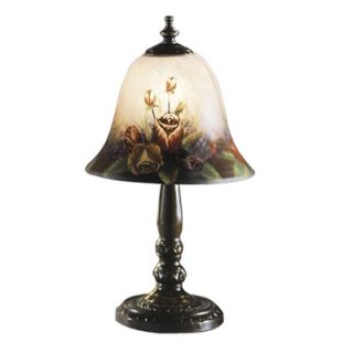 Dale Tiffany Handale Garden Rose 14 H Table Lamp with Bell Shade