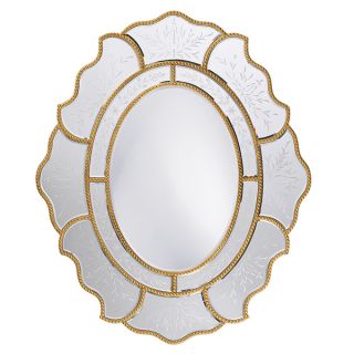 Somette Venetian Oval Clear Mirror