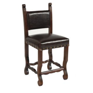 MOTI Furniture True Leather Curved Leg Spanish Chair
