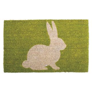Quest Bunny Silhouette Coir Door Mat