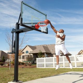 Lifetime Mammoth 72 Inch Tempered Glass Basketball System   Basketball Hoops