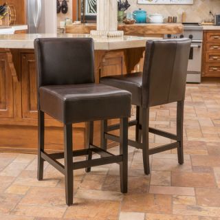 Christopher Knight Home Portman Bonded Leather Backless Counter Stool