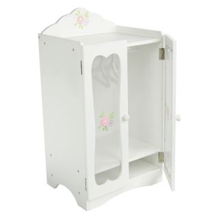 Teamson Kids Little Princess Classic Closet with Hangers   Baby Doll Furniture