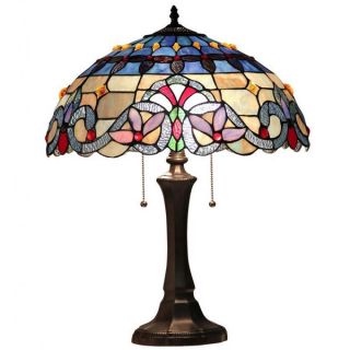 Chloe Tiffany Style Victorian Design 2 light Table Lamp   15941494