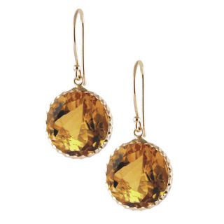 10k Yellow Gold 3 1/10cr TGW Multi Gemston Earrings