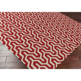 Fallon Strawberry Red Area Rug by Jill Rosenwald Rugs