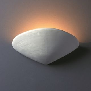 Justice Design Group 1 light Clam Shell Ceramic Sconce  