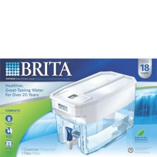 Brita UltraMax Water Filter Dispenser, White, 18 Cup, BPA Free