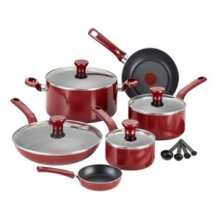 T Fal Excite 14 Piece Cookware Set in Red C912SE74�