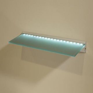 Capri LED 8" x 24" Opaque Glass Lighted Shelf Kit