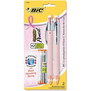 BIC Pink Ribbon ReAction Mechanical Pencil, 0.7mm