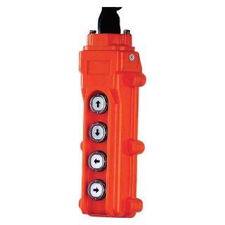 JET 4-Button Control Pendant — For 10ft. Lift Hoist & Trolley, Model# PBC-410CN  Electronic Trollies   Accessories