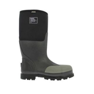BOGS Forge Steel Toe Men 16 in. Size 14 Black Waterproof Rubber with Neoprene Boot 69172 001 14