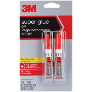 3M Super Glue Gel 2/Pkg .07 Ounce 2/Pkg