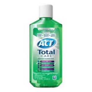Act Total Care Fresh Anticavity Fluoride Mint Rinse, Alcohol Free   3 Oz