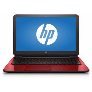 Recertified HP Flyer Red 15.6" 15 f272wm Laptop PC with Intel Pentium N3540 Processor, 4GB Memory, 500GB Hard Drive and Windows 10 Home
