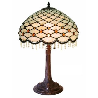 Simple Hanging Bead 29 H Table Lamp with Bowl Shade by Warehouse of