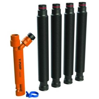 V Pump 10 1/2 in. Submersible Ventury Water Pump with 4 Hoses 060440