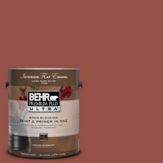 BEHR Premium Plus Ultra 1 gal. #UL120 21 Powdered Brick Interior Flat Enamel Paint 175301