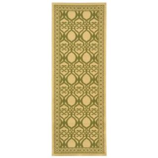 Safavieh Courtyard Natural/Olive 2 ft. 3 in. x 6 ft. 7 in. Runner CY3040 1E01 27