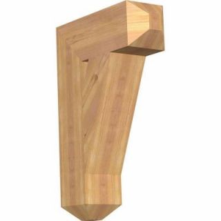 Ekena Millwork 5.5 in. x 26 in. x 18 in. Western Red Cedar Traditional Craftsman Smooth Bracket BKT06X18X26TRA04SWR