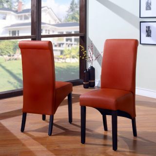 Cosmo Sleigh Back Chair   Sienna   Set of 2