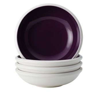 Rachael Ray Dinnerware Rise Purple Fruit Stoneware 4 piece Bowl Set