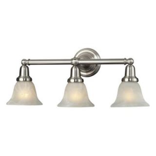 Titan Lighting Vintage Bath 1 Light Satin Nickel Wall Mount Bath Bar TN 10850