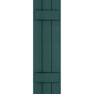 Winworks Wood Composite 12 in. x 41 in. Board & Batten Shutters Pair #633 Forest Green 71241633