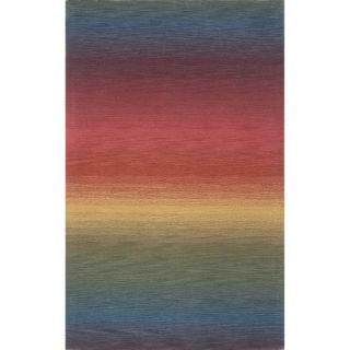 Rainbow Stripe Multi Indoor Rug (23X8)