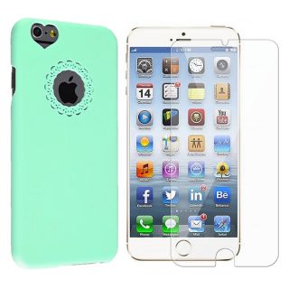 INSTEN Sweet Heart Rubberized Hard Snap on Phone Case Cover Combo With