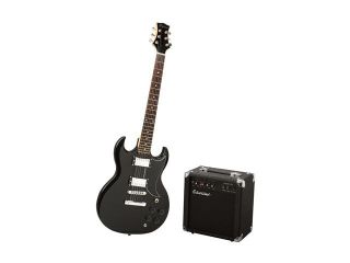 Silvertone Rockit 21 Electric Guitar Package, Liquid Black