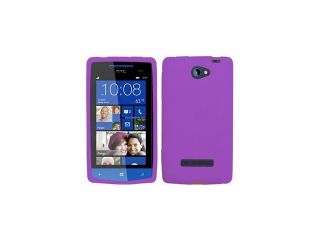 Electric Purple Silicone Gel Skin Phone Case Protector for HTC Windows Phone 8S