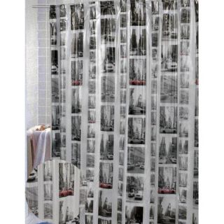 Carnation Home Fashions Vinyl New York Shower Curtain